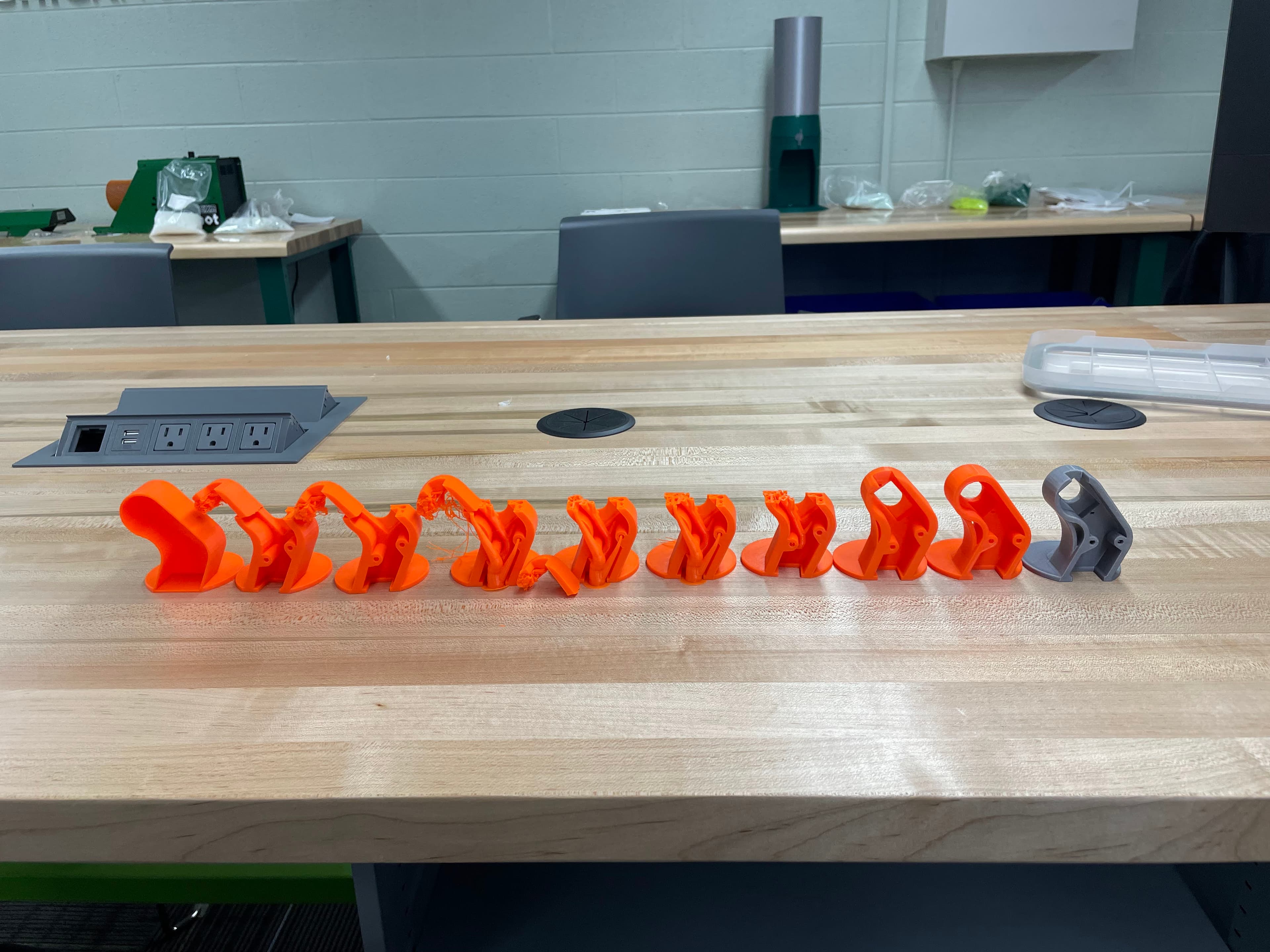 Iterations of the axis